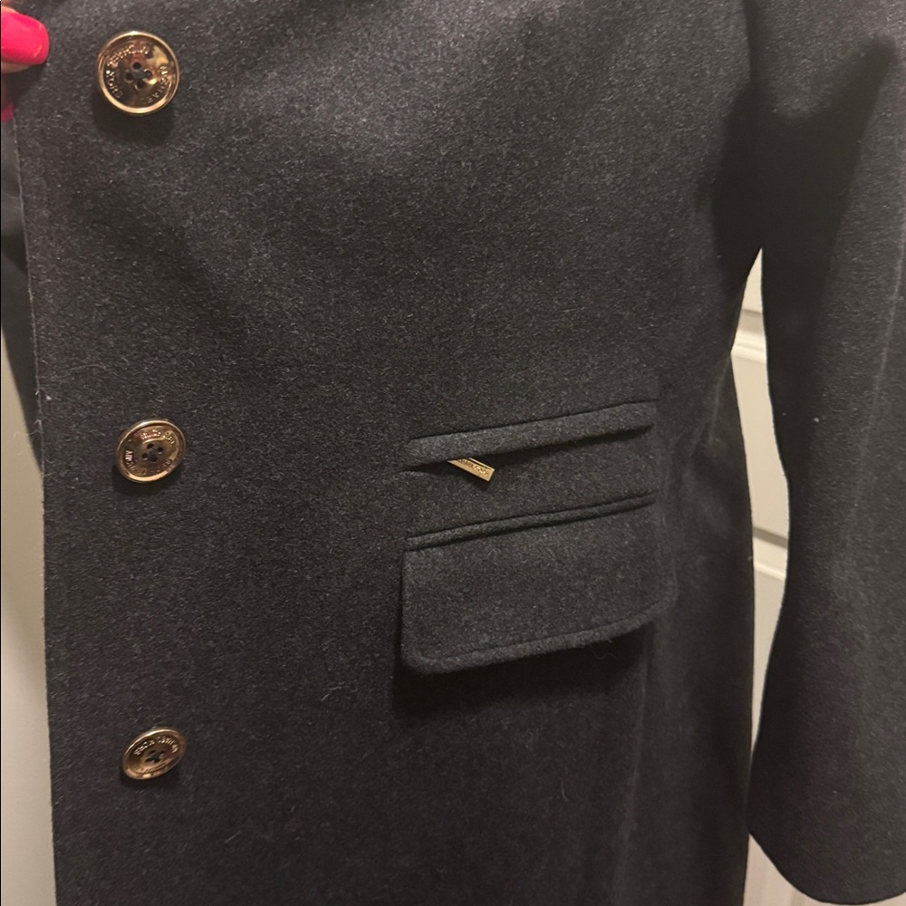 Michael Kors Black Wool Coat - Picture 11 of 15